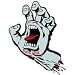 Santa Cruz Stickers - Screaming hand - 6 inch Silver