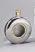 ROUND POCKET FLASK - 4.5 OUNCE STAINLESS STEAL ROUND POCKET FLASK