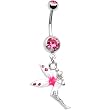 Pink Gem Enchantment Fairy Belly Ring
