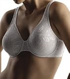  : Olga Women's Sheer Tapestry Underwire Minimizer,Black,36DD
