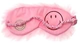 Present Time  Smiley Luxe Fur eye mask pink