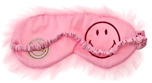Childrens Toyshop  Health & Personal Care : Present Time  Smiley Luxe Fur eye mask pink