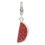 Les Poulettes Jewels - Sterling Silver Charms - Hot Summer Watermelon