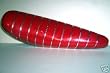 Red Metallic Pleated Banana Seat Stingray Saddle