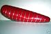 Red Metallic Pleated Banana Seat Stingray Saddle