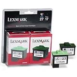 Lexmark Twin Pack #17 Black and #27 Color Print Cartridges