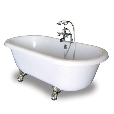 Buy Leg Tub by American Bath Factory - P1-CE in Chrome (Celine Showers, Plumbing, Bathtubs Showers & Saunas, Showers, Modules & Installation Kits)