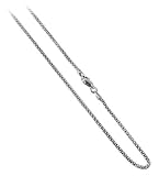 Italian Sterling Silver Antique Finish 1.8 MM Popcorn Chain 16 18 20 24 30 Necklace