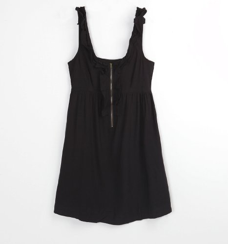 Promises Promises Womens Exposed Zipper Dress - Black X Xlrg