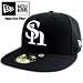 New Era Cap ニューエラ キャップ ホワイトロゴ 福岡 (フクオカ) ソフトバンク ホークス ブラック/ホワイト＆ブラックフレーム