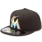 MLB Florida Marlins Authentic On Field Cap (Black, 738) - Sports hot deals