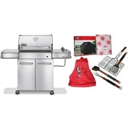 Weber 3780001 S-320 BBQ Grill With Deluxe Kit