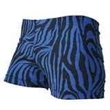 Gem Sports Blue Zebra Volleyball Spandex - Sublimated Compression Shorts