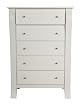 Kidz Decoeur Augusta 5 Drawer Chest, Cloud White Kidz Decoeur Augusta 5 Drawer Chest, Cloud White