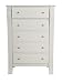 Kidz Decoeur Augusta 5 Drawer Chest, Cloud White