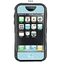 iSkin REVO Case for Apple iPhone, Rah Black/Light Blue