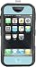iSkin REVO Case for Apple iPhone, Rah Black/Light Blue