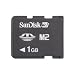 Electronics : Sandisk Memory Stick Micro (M2) 1GB SDMSM2-001G-A11M (Retail Package)