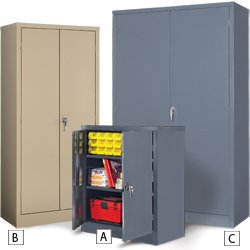 EDSAL Economical Storage Cabinets - Tan