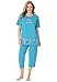 Dreams & Co. Women's Plus Size Dreams & Co 2-Pc. Capri Pj Set
