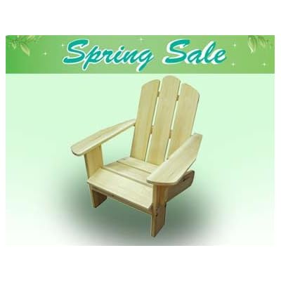 Lohasrus Spring Sale - Kids Adirondack Chair LH-15001, for Kids 2~5 years, Free Drawing Book. Awaken children's Spring Spirit Now!