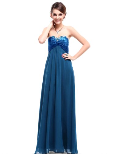 Ever Pretty Sweetheart Neckline Rhinestones Crystal Beads Prom Dress 09568