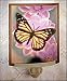 BUTTERFLY garden Porcelain Lithophane insect butterflies Night Light Art Nightlight