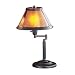 Cal Lighting BO-462 Gabriel Mica SwivelArm Table Lamp, Rust