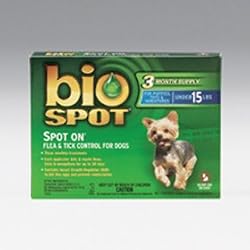 Farnam Bio Spot On Flea and Tick Control for Dogs Under 15-lbs