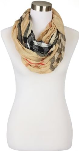 ForeverScarf Plaid Stripe Pattern Loop Infinity