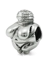 Genuine Ohm Beads (TM) Product. 925 Sterling Silver Venus Of Willendorf European Bead Charm. 100% Satisfaction Guaranteed.