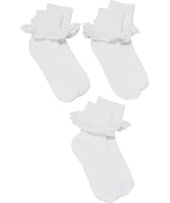 Lace Trim Socks 3-Pk