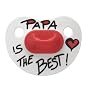 bibi silicone night-time BPA FREE soother, cherry shape, Mama/Papa classic, 1st day