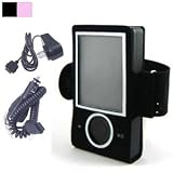 (3 in 1) Neoprene Armband Case for Microsoft Zune + Car Charger Cigarette Lighter Adapter Suitable for Microsoft Zune + Travel / Home Charger Power Adapter for Microsoft Zune (Many color available)
