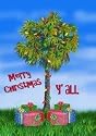 Tropical Palmetto Palm Tree Christmas Garden Flag