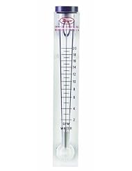 Dwyer Visi-Float Series VFC Flowmeter, Female Fittings, 5" Scale Length, Range 5-50 SCFM Air, 1" Female NPT Process Connection