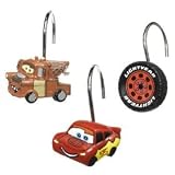 Disney's Cars Shower Curtain Rings - Blue