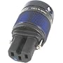 Wattgate 350i Ag-BLUE Silver Plated IEC Connector