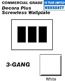 80311-SW Leviton Decora Screwless Snap-On Wallplates