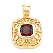 14K Yellow Gold Mozambique Garnet Pendant