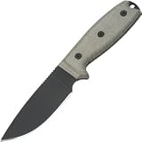 Ontario Knife Company 8632 Rat 3, Canvas Micarta Handle, 1095 Plain Blade, OD Sheath