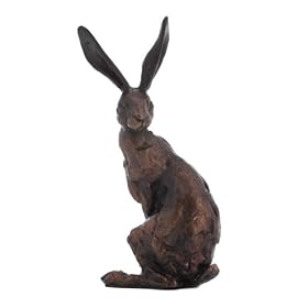 Paul Jenkins - Hare Head Turn- Solid Bronze Sculpture