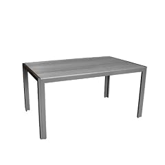 Gartentisch Aluminium / Non-Wood 150x90cm Anthr./S.Grau
