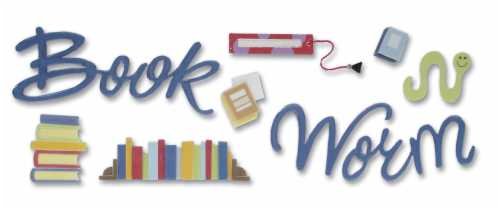 Boutique Title Wave Stickers: Book Worm