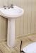 Deborah Pedestal Washbasin - 4 Centers - White