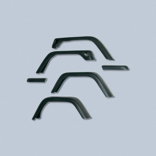 Rugged Ridge Jeep Replacement and Oversized Fender Flares Oversize 7 Fender Flare Kits Jeep Wrangler 1997 to 2006 (TJ) 6 Piece Kit w/ Flare Extensions