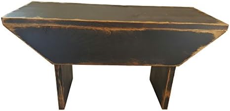 Rustic Wood Bench with Removable Top and Inside Storage Area, Made in USA by GNR Trades