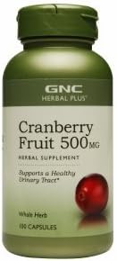 GNC Herbal Plus Cranberry Fruit 500 mg 100 Capsules by GNC Herbal Plus