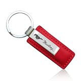 Ford Mustang Red Leather Key Chain
