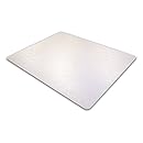 Cleartex 1115223ER UltiMat Polycarbonate Chair Mat for Low/Medium Pile Carpets to 1/2" Thick, 60" x 48", Clear